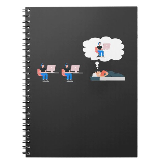 プログラマー・ライフITコンピュータ・サイエンティスト・ワーカホリック ノートブック (正面)