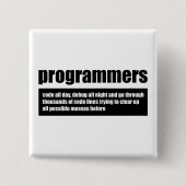 プログラマー 缶バッジ (正面)