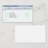 プログラマー、開発者のための名刺 名刺 (正面/裏面)