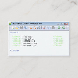 プログラマー、開発者のための名刺 名刺