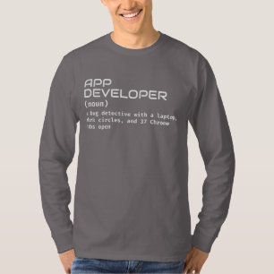 プログラマー - 面白いソフトウェア開発者の定義 Tシャツ