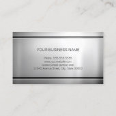 プログラマー – Premium Silver Metal 名刺 (裏面)