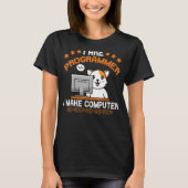 プログラマーCat Animal Coding Squad Engineer Tシャツ (正面)