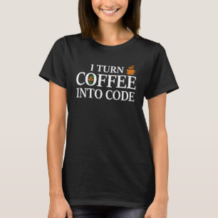 プログラマーDevops Coffee Into Code Tシャツ