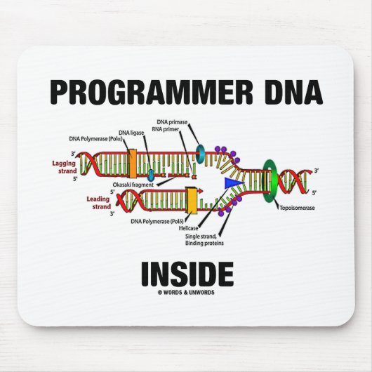 プログラマーDNAの内部(DNAの写し) マウスパッド (正面)