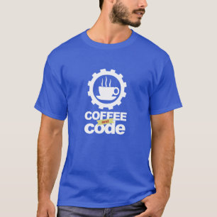 プログラマーTシャツ: コーヒーおよびコード Tシャツ