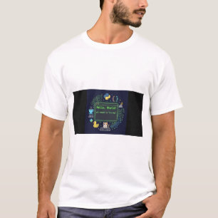 プログラマーTシャツ Hello World   コーディングライフデイリー Tシャツ
