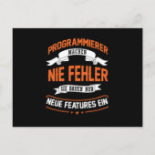 プログラマ向けコンピュータプログラマ開発者ギフト ポストカード (正面)