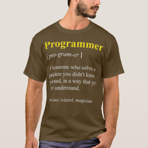 プログラマ定義コンピュおもしろいータおたく Tシャツ