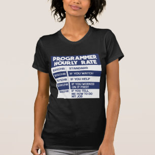 プログラマ時おもしろい間レートコンピュータITコーダ Tシャツ