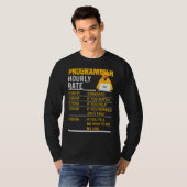プログラマ時給コーダプログラミングミームSay Tシャツ (正面フル)
