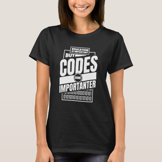 プログラマ開発者コーダプログラミング符号化 Tシャツ (正面)