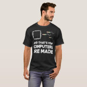 プログラマ開発者ソフトウおもしろいェアComputer Engi Tシャツ (正面フル)