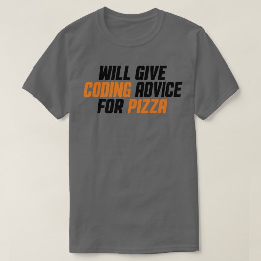 プログラマ開発者、おもしろい与えのコードアドバイス Tシャツ (デザイン正面)