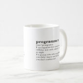 プログラマ。辞おもしろい書記入 コーヒーマグカップ (正面右)