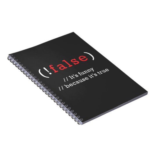 プログラマ！False True Code Programming Coding ノートブック (右側)