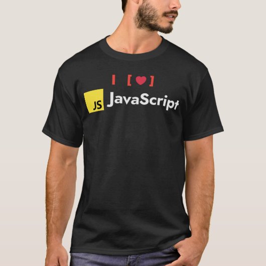 プログラマJavaScriptは地獄 Tシャツ (正面)