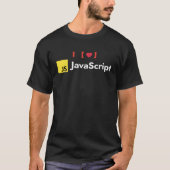 プログラマJavaScriptは地獄 Tシャツ (正面)