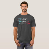 プログラマSQLクエリギークデータベースコーディング Tシャツ (正面フル)