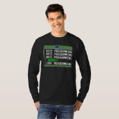 プログラミングおもしろいが嫌いコーディングが大好き Tシャツ (正面フル)