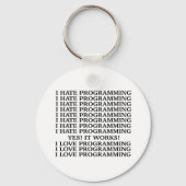 プログラミングが嫌い/プログラミングが好き キーホルダー (正面)