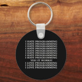 プログラミングが嫌い/プログラミングが好き キーホルダー (正面)