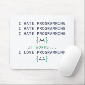 プログラミングが嫌い マウスパッド (マウス)