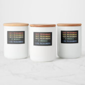 プログラミングが嫌おもしろいい – プログラマI フードラベル (ボトル)