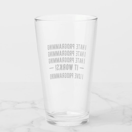 プログラミングが嫌おもしろいい – Programmer II タンブラーグラス (裏面)