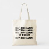 プログラミングが嫌おもしろいい – Programmer II トートバッグ (裏面)