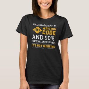 プログラミングのコードが動作しない理由の理解 Tシャツ