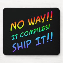 プログラミングのユーモアのマウスパッド