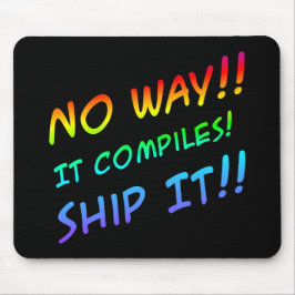 プログラミングのユーモアのマウスパッド マウスパッド