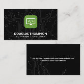 プログラミングアイコン | 回路基板 名刺 (正面/裏面)