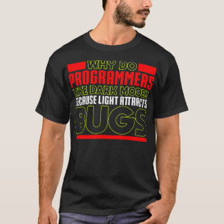プログラミングプログラマがダークモードを好む理由 Tシャツ
