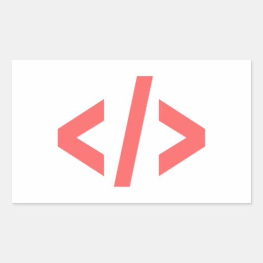 プログラミングラベル 長方形シール (正面)