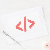 プログラミングラベル 長方形シール (封筒)