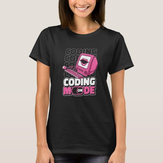 プログラミング上のプログラマモード符号化開発者Co Tシャツ (正面)