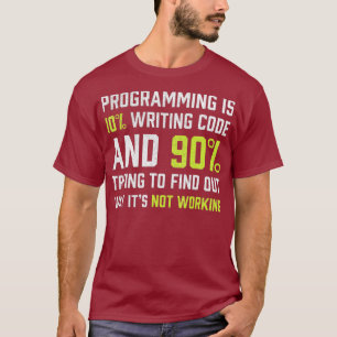 プログラミング書は10のコードおもしろいコーディング Tシャツ
