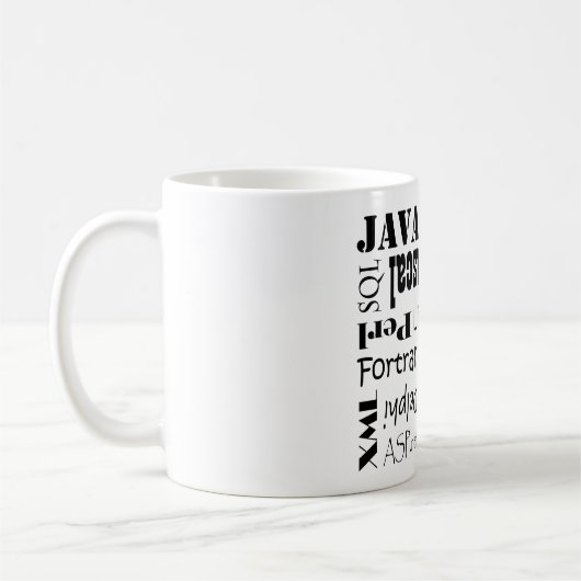 プログラミング言語のマグ コーヒーマグカップ (左)