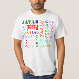 プログラミング言語のワイシャツ Tシャツ