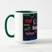 プログラミング言語パタカラフルーン マグカップ (左)