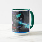 プログラミング言語パタカラフルーン マグカップ (正面右)