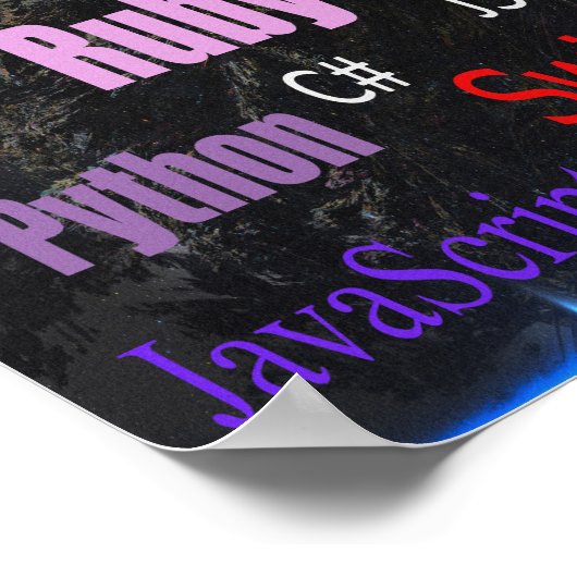 プログラミング言語 ポスター (角)