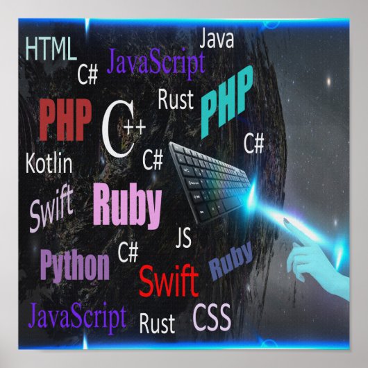 プログラミング言語 ポスター (正面)