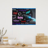 プログラミング言語 ポスター (キッチン)