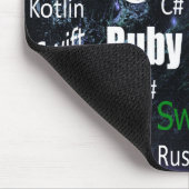 プログラミング言語（青） マウスパッド (コーナー)