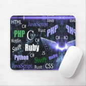 プログラミング言語（青） マウスパッド (マウス)