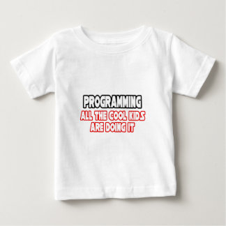 プログラミング…クール子供 ベビーTシャツ