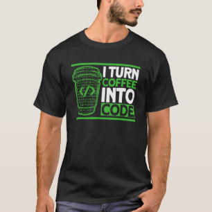プログラミング コーヒー コード コーディング ソフトウェア開発者  Tシャツ